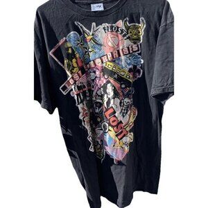 Vintage Lost Enterprises Multi Picture Trend Skate Graphic T Shirt Men’s Sz L